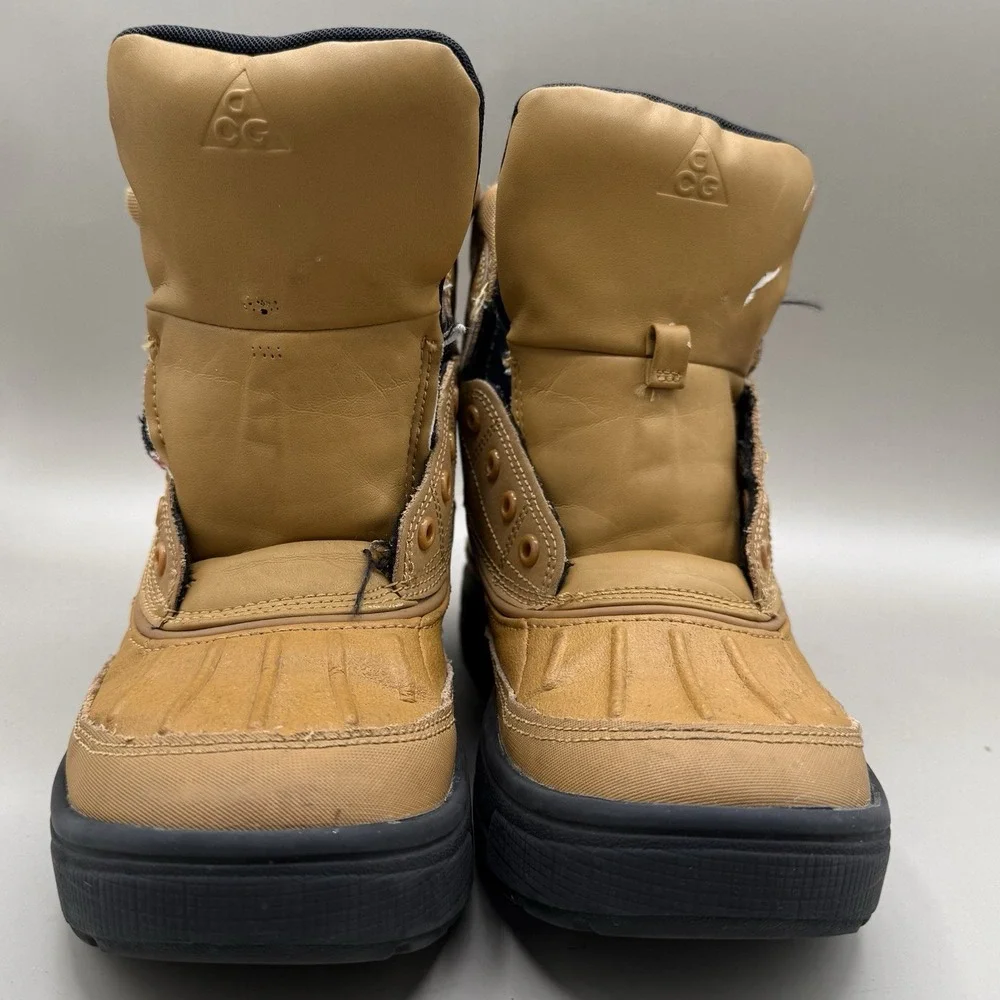 Nike ACG Waterproof SZ 5Y Woodside 2 High Wheat/Black Weather Boots‎ 524872-703